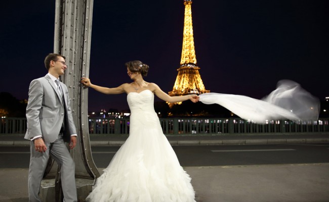 Photos de Mariage sur Paris de jour et de Nuit