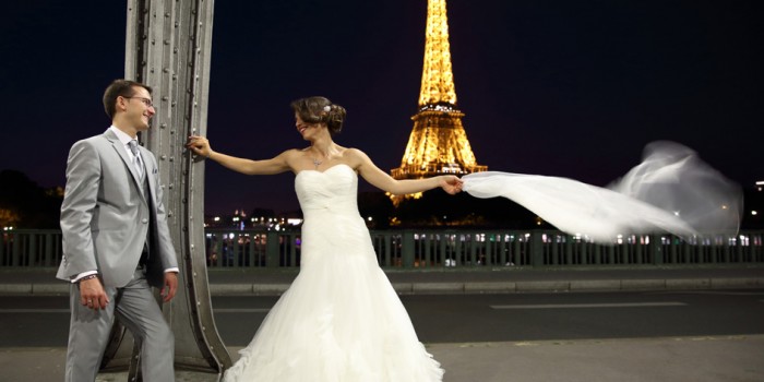 Photos de Mariage sur Paris de jour et de Nuit